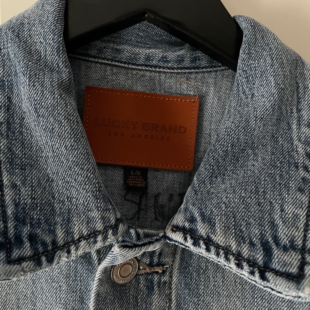 Indigo denim oversize jacket Lucky Brand